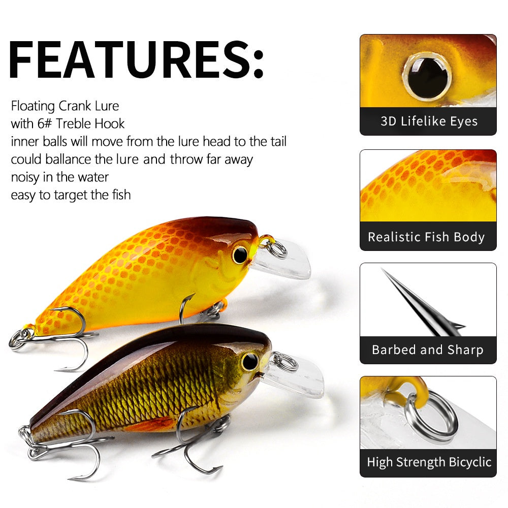 PROBEROS lure minnow Crankbait Floating 13g/7cm umpan pancing Casting MN133