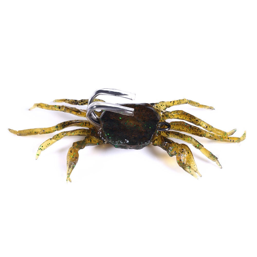 Umpan pancing softlure bentuk kepiting 19g/30g 8cm/10cm umpan casting bahan silikon lembut UK091