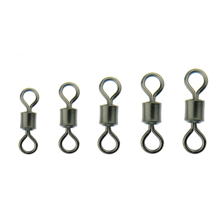 100pcs & 250pcs kili-kili pancing rolling swivel KUAT tahan karat No 9-10-11-12-13 Kemasan Kotak KUP151
