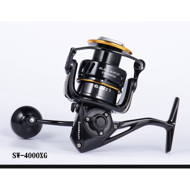 Lurekiller BLACK MARLIN SW4000XG SW5000XG SW6000HG SW10000HG Reel Pancing Full Metal Spinning Jigging asli jepang 35KG PE5 Drag SaltWater RP024