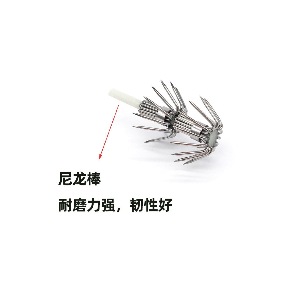 1PCS Kail Umpan Pancing Cumi Stainlees Steel Anti Karat Type UMBRELLA/Payung-Hook Egi-Kail Cumi KUP170