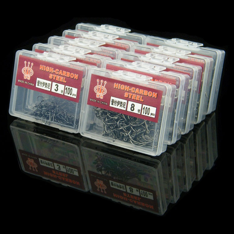 50-100Pcs Kail Pancing Tajam Bahan Carbon Steel Kuat Untuk Air Tawar / Laut KUP154