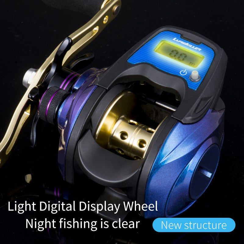 Lurekiller Reel Pancing Digital Pro Casting Max Drag 9KG Rasio 6.3:1 Rocker Ganda 5+1 BB RP013