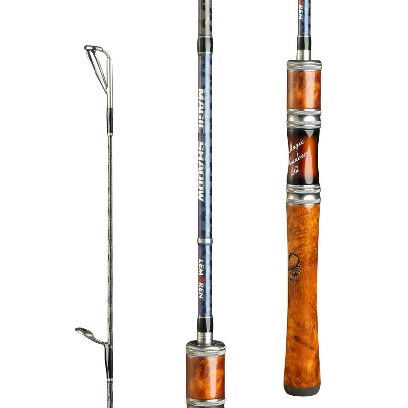 Joran Pancing LEMOREN Magic Shadow 1.8M / 1.98M / 2.1M Joran Spinning Bahan Karbon X-wripe Kuat JP006