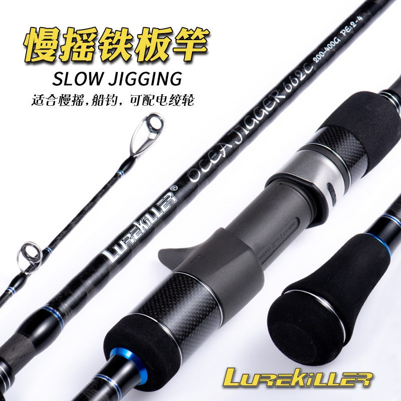 Lurekiller Ocea Jigger Joran Pancing jigging spesial bahan Hi-Power X 1.98m ring guide FUJI 662C spinning dan casting JP024