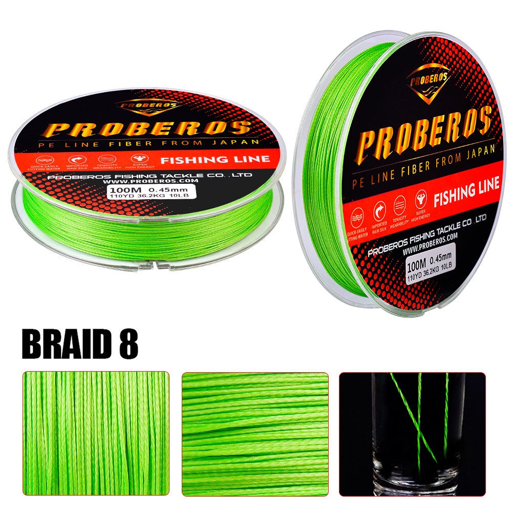 PROBEROS BENANG PE X8 PE 3-13 / 40LB-120LB 100M PE KUAT ANTI KUSUT SP006