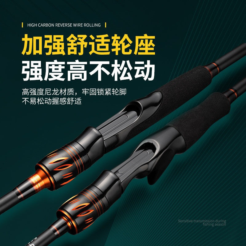 Joran pancing Lemoren 10-20LB bahan karbon kuat ring guide SIC JP056
